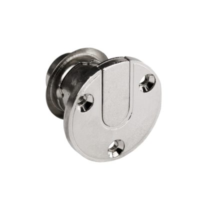 Serrure à rabat de haute qualité en zamak avec rosace cylindrique et deux clés, incl. Gâche, 19 mm (0,8 »), conception : verrouillage différent, 14.07.105-0. Serrure d’entrée en zamak pour les volets, les armoires et bien plus encore, par SISO Danema – Image 5