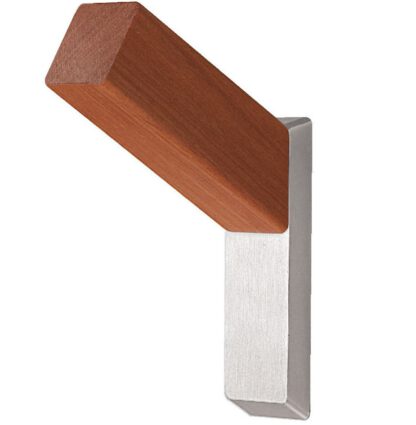 Patère de haute qualité avec pointe de crochet en bois massif, pour montage mural, en hêtre houblon japonais de haute qualité, capacité de charge : 10 kg, PXB-WM05-111-AS. Crochets en bois massif pour armoire, salon et bien plus encore, par Sugatsune / LA – Image 2