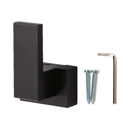 Patère de haute qualité, pour montage mural, capacité de charge : 10 kg, surface : noir, PXB-UM05-101-BL. Crochets design pour armoires, salons, hôtels, restaurants et bien plus encore, par Sugatsune / LAMP® (Japon)