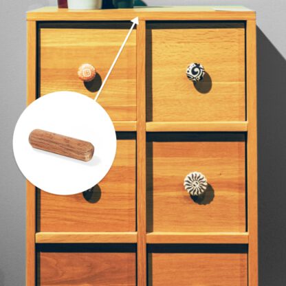 10 pièces de chevilles longues en bois de hêtre, surface : nervurée, 40 mm (1,6 ») 9091778. Chevilles en bois 9091778 pour panneaux de bois, connexion bois, construction de meubles, construction d’étagères, par EMUCA – Image 5