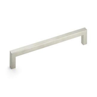 Poignée de porte rectangulaire légère en acier inoxydable V2A (SUS304), 272 mm (10,8″) KPH-256. Poignée de porte rectangulaire extra légère en acier inoxydable de haute qualité en acier inoxydable V2A (SUS304), mat satiné, pour cuisine, caravane, avion de Sugatsune / LAMP® (Japon)