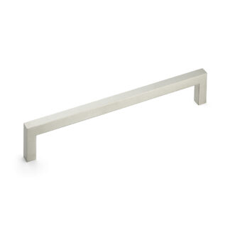 Poignée de porte rectangulaire légère en acier inoxydable V2A (SUS304), 304 mm (12″) KPH-288. Poignée de porte rectangulaire extra légère en acier inoxydable de haute qualité en acier inoxydable V2A (SUS304), mat satiné, pour cuisine, caravane, avion de Sugatsune / LAMP® (Japon)