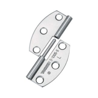 2 pièces de charnière de décollage de haute qualité en acier inoxydable SUS304, surface: poli brillant, 31 mm (1.3 »), version: gauche, B-1005-3-L. Charnière phare de haute qualité en V2A pour les environnements humides, les navires, les cuisines ext