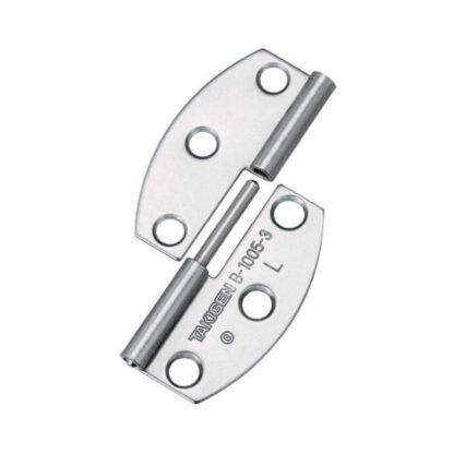 2 pièces de charnière de décollage de haute qualité en acier inoxydable SUS304, surface: poli brillant, 31 mm (1.3 »), version: gauche, B-1005-3-L. Charnière phare de haute qualité en V2A pour les environnements humides, les navires, les cuisines ext
