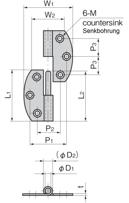 2 pièces de charnière de décollage de haute qualité en acier inoxydable SUS304, surface: poli brillant, 31 mm (1.3 »), version: gauche, B-1005-3-L. Charnière phare de haute qualité en V2A pour les environnements humides, les navires, les cuisines ext – Image 2