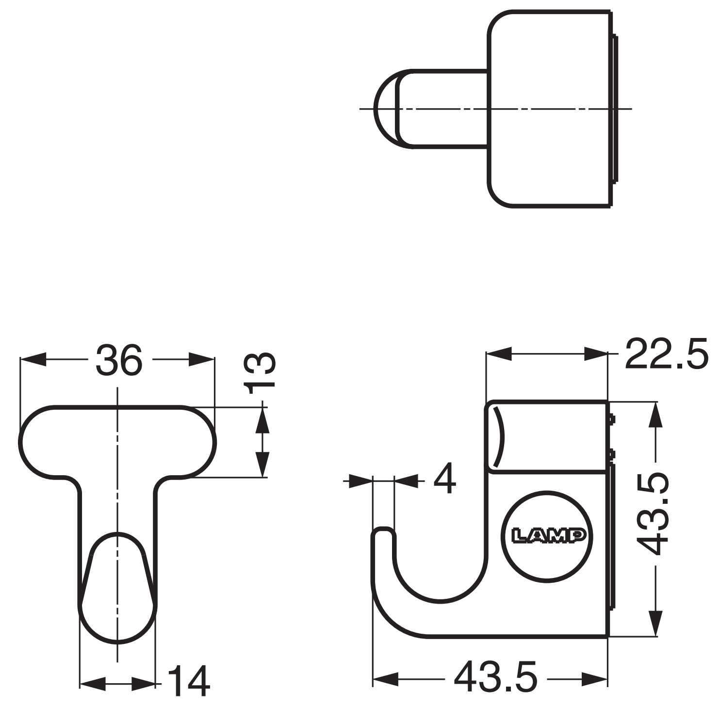 Crochet magnétique extra puissant, capacité de charge : 2 kg, surface : ivoire, 43,5 mm (1,8"), MJ-45I. Crochet à clés pour réfrigérateur, tableau magnétique, mur de clés, casier, armoire métallique, mur en métal et bien plus encore, par Sugatsune / LAMP® – Image 4