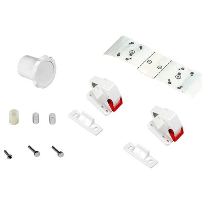 2pcs serrure magnétique serrure de sécurité invisible serrure enfant pour armoires portes et tiroirs (2 serrures + 1 clé magnétique) 8932920. Serrure magnétique REVALOC en métal et plastique, blanc, pour mobilier de bureau, mobilier de bureau médical, por – Image 5
