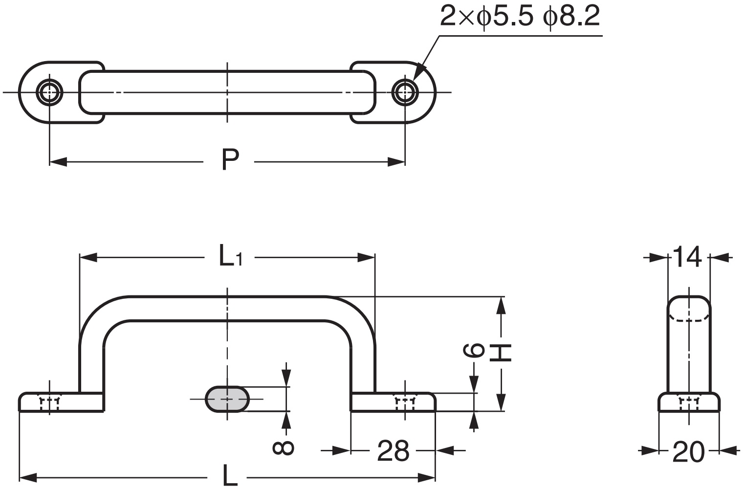 Poignée de meubles en acier inoxydable massif de haute qualité en SUS304 (V2A), 160 mm (6.3 ») EC-Y-160. Poignée de porte en acier inoxydable EC-Y-160 en SUS304 (V2A) pour bateau, yacht, cuisine en acier inoxydable, hôtel de plage, cabinet médical, m – Image 2