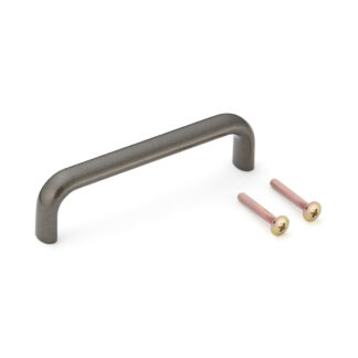 Poignée de meuble solide de haute qualité en alliage d’aluminium durable, marron, satiné mat, 108 mm (4.3 ») KK-H110SBR. Poignée KK-H110SBR pour armoire de cuisine, armoire de salon, mobilier de bureau, meubles de chambre à coucher, par Sugatsune / L