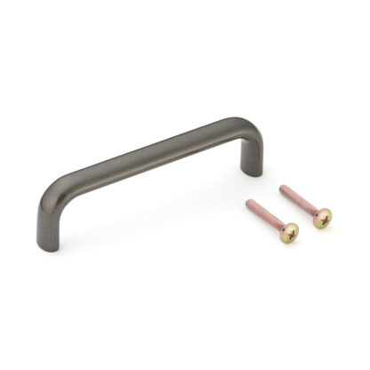 Poignée de meuble solide de haute qualité en alliage d’aluminium durable, marron, satiné mat, 108 mm (4.3 ») KK-H110SBR. Poignée KK-H110SBR pour armoire de cuisine, armoire de salon, mobilier de bureau, meubles de chambre à coucher, par Sugatsune / L