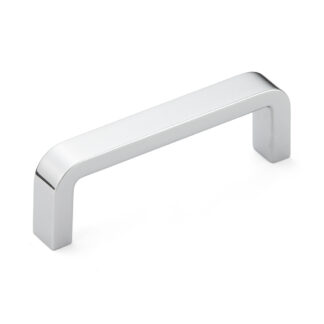 Poignée de meubles en alliage de zinc solide (ZDC) de haute qualité, chromée, 120 mm (4,8 ») AKH-120. Poignée d’armoire en alliage de zinc (ZDC) AKH-120 pour armoire de cuisine, armoire de salon, meubles de chambre, mobilier de bureau, par Sugatsune 