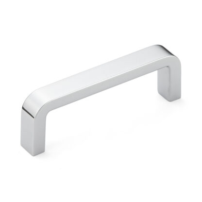Poignée de meubles en alliage de zinc solide (ZDC) de haute qualité, chromée, 120 mm (4,8 ») AKH-120. Poignée d’armoire en alliage de zinc (ZDC) AKH-120 pour armoire de cuisine, armoire de salon, meubles de chambre, mobilier de bureau, par Sugatsune