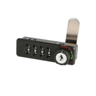 Serrure à combinaison de meubles en métal et en plastique avec fonction poignée, GAUCHE, 77 mm (3.1 ») 14.08.241. Serrure à combinaison de meubles robustes en métal et en plastique, noir mat, pour armoire en bois, armoire en acier, tiroir, casier, pa