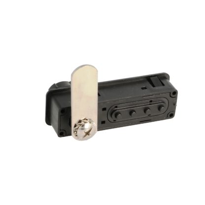 Serrure à combinaison de meubles en métal et en plastique avec fonction poignée, GAUCHE, 77 mm (3.1 ») 14.08.241. Serrure à combinaison de meubles robustes en métal et en plastique, noir mat, pour armoire en bois, armoire en acier, tiroir, casier, pa – Image 8