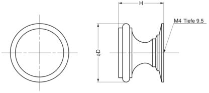Poignée de bouton de meuble en laiton de haute qualité, finition: poli brillant, 16 mm (0,7 ») SY-16M. Poignée en laiton pour tiroir, porte de meubles, armoire de cuisine, armoire de bureau et bien plus encore, par Sugatsune / LAMP® (Japon) – Image 2