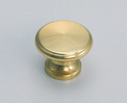 Poignée de bouton de meuble en laiton de haute qualité, surface: poli brillant, 30 mm (1.2 ») KHE101-30PB. Poignée en laiton pour tiroir, porte de meubles, armoire de cuisine, armoire de bureau et bien plus encore, par Sugatsune / LAMP® (Japon) – Image 3