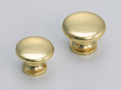 Poignée de bouton de meuble en laiton de haute qualité, finition: poli brillant, 30 mm (1.2 ») KHE102-30PB. Poignée en laiton pour tiroir, porte de meubles, armoire de cuisine, armoire de bureau et bien plus encore, par Sugatsune / LAMP® (Japon) – Image 3
