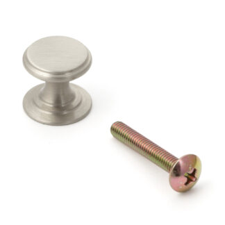 Poignée de bouton de meuble de haute qualité en laiton, finition: bronze blanc, satiné mat, 16 mm (0.7 ») SY-16WB. Poignée en laiton pour tiroir, porte de meubles, armoire de cuisine, armoire de bureau et bien plus encore, par Sugatsune / LAMP® (Japo