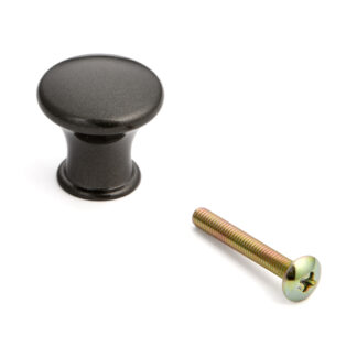 Poignée bouton de mobilier de haute qualité en alliage d’aluminium robuste, surface: marron, 24 mm (1 ») KK-T24SBR. Poignée de pommeau KK-T24SBR pour tiroir, porte de meubles, armoire de cuisine, armoire de bureau, meubles de maison et bien plus enco