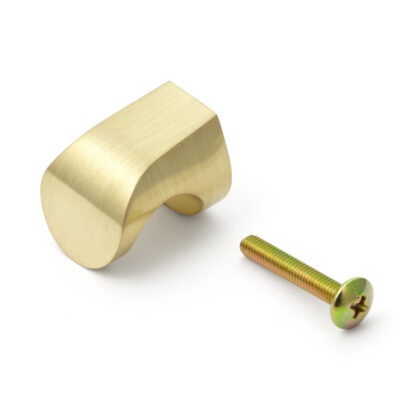 Poignée de bouton de meuble de haute qualité en alliage de zinc, finition: couleur or, mat satiné, 21 mm (0.9 ») MKZ-21SB. Poignée en alliage de zinc pour tiroir, porte de meubles, armoire de cuisine, armoire de bureau et bien plus encore, par Sugats