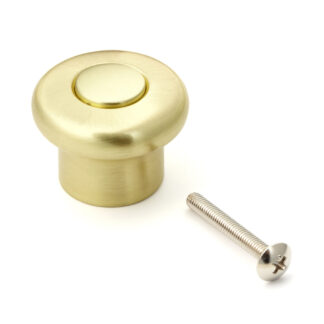 Poignée de bouton de meuble de haute qualité en alliage de zinc, finition: couleur or, satiné mat et poli brillant, 34 mm (1.4 ») KM130SG / SG. Poignée en alliage de zinc pour tiroir, porte de meubles, armoire de cuisine et bien plus encore, par Suga