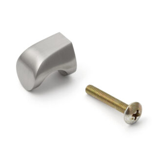 Poignée de bouton de meuble de haute qualité en alliage de zinc, finition: bronze blanc, satin mat, 16 mm (0.7 ») MKZ-15WB. Poignée en alliage de zinc pour tiroir, porte de meubles, armoire de cuisine, armoire de bureau et bien plus encore, par Sugat