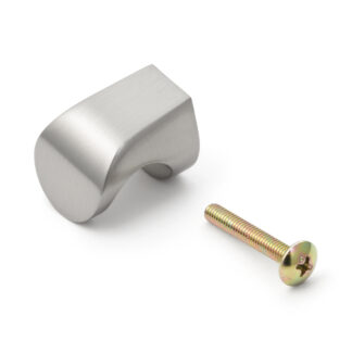 Poignée de bouton de meuble en alliage de zinc de haute qualité, finition : bronze blanc, mat satiné, 21 mm (0,9") MKZ-21WB. Poignée en alliage de zinc pour tiroir, porte de meubles, armoire de cuisine, armoire de bureau et bien plus encore, par Sugatsune/LAMP® (Japon)