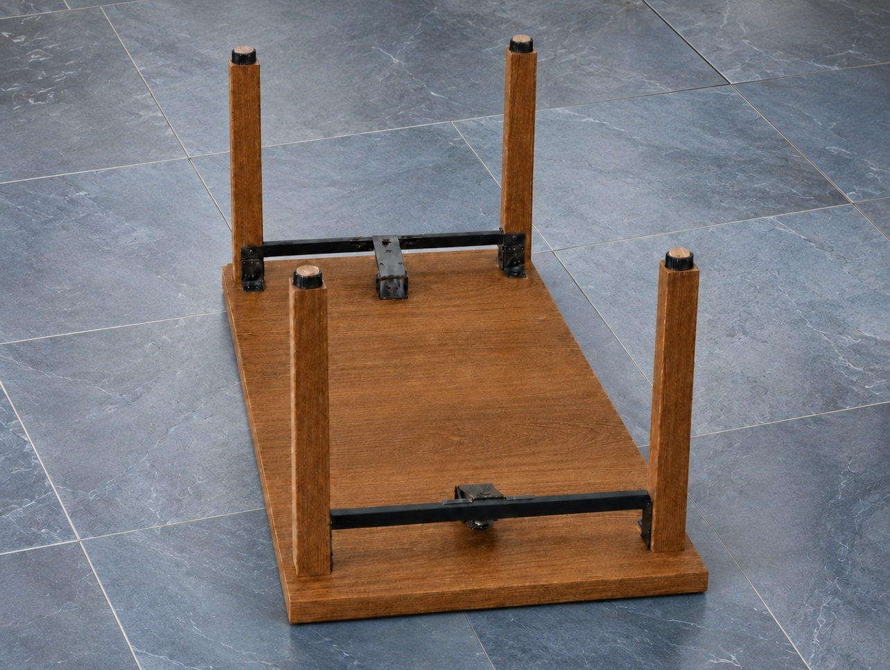 4 pièces de réglage robuste pour meubles, capacité de charge : 600 kg (1323 lbs), surface : noire, ⌀25 mm (63/64"), version : avec tampon feutre, B573-25-BK. Base réglable pour meubles, tables, meubles, pieds de table et bien plus encore, par Kojima (Japon) – Image 5