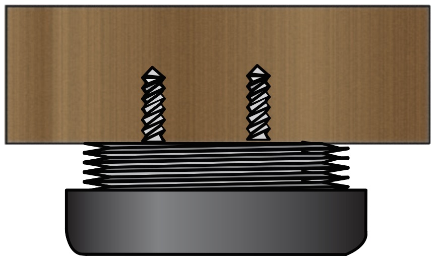 Réglage robuste de meubles 4 pièces, capacité de charge : 400 kg (882 lbs), surface : noire, ⌀19 mm (3/4"), version : standard, B571-19-BK. Pied réglable pour pieds de table, pieds de meubles, pieds d’armoire et bien plus encore, par Kojima (Japon) – Image 3