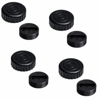 4 Stück robuster Möbelversteller, B571-40-BK, Durchmesser: ⌀40 mm, von Kojima, Tragkraft: 800 kg (1764 lbs), schwarz, Ausführung: Standard. Produktbild