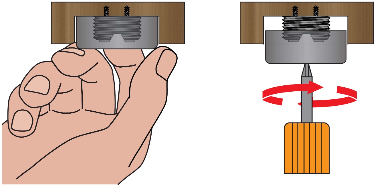 4 pièces de réglage robuste pour meubles, capacité de charge : 600 kg (1323 lbs), surface : blanche, ⌀25 mm (63/64"), version : avec douille Phillips pour tournevis, B572-25-WH. Pied réglable pour meubles et bien plus encore, par Kojima (Japon) – Image 7