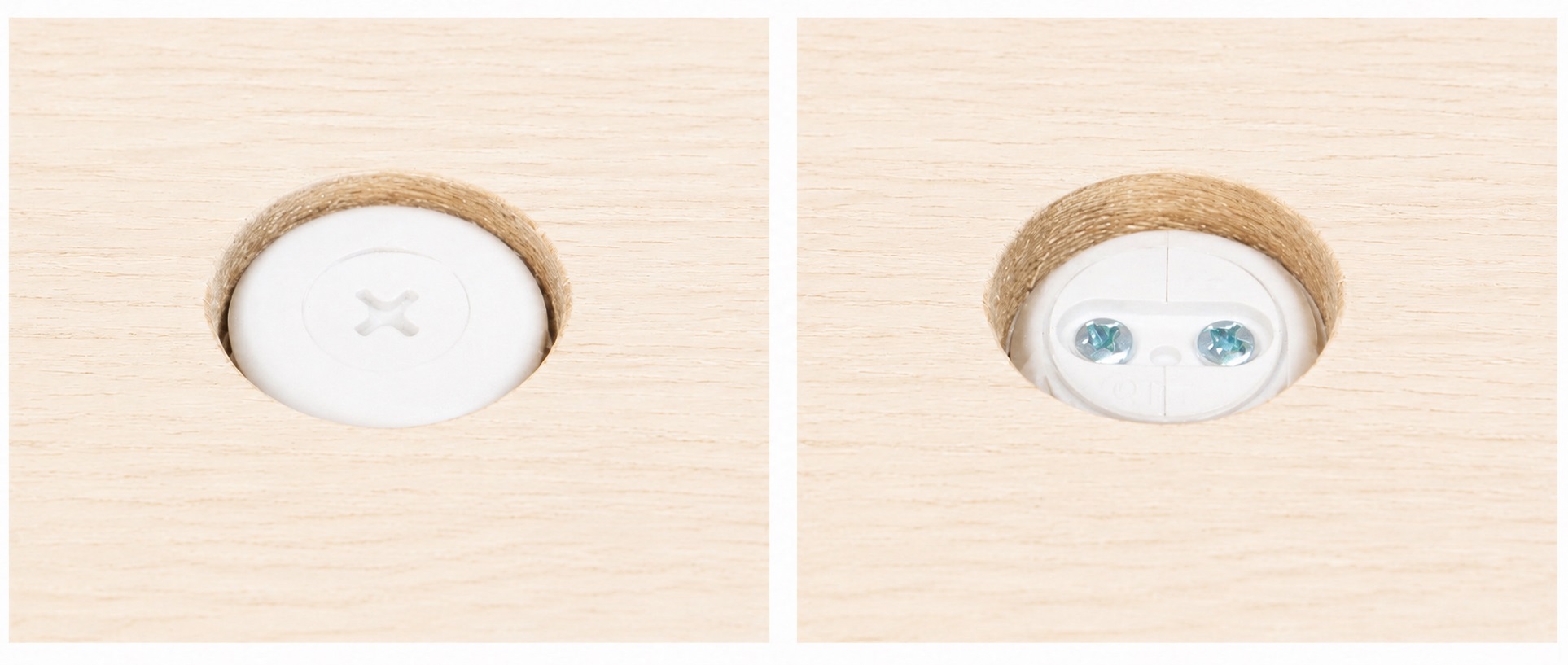 4 pièces de réglage robuste pour meubles, capacité de charge : 600 kg (1323 lbs), surface : blanche, ⌀25 mm (63/64"), version : avec douille Phillips pour tournevis, B572-25-WH. Pied réglable pour meubles et bien plus encore, par Kojima (Japon) – Image 3