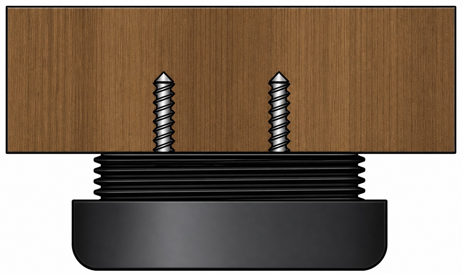 4 pièces de réglage robuste pour meubles, capacité de charge : 400 kg (882 lbs), surface : blanche, ⌀19 mm (3/4"), version : standard, B571-19-WH. Pied réglable pour pieds de table, pieds de meubles, pieds d’armoire et bien plus encore, par Kojima (Japon) – Image 3