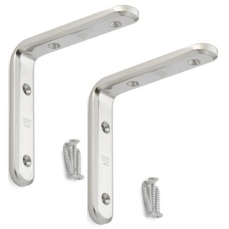 2 pièces support de montage robuste résistant à la corrosion, en acier inoxydable massif, capacité de charge : 46 kg, surface : polie brillante, 120 mm (4,8"), XL-SA01-120M.
Supports d’étagère pour étagères et bien plus encore, par Sugatsune / LAMP® (Japo