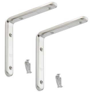 2 pièces support de montage robuste résistant à la corrosion, en acier inoxydable massif, capacité de charge : 36 kg, surface : polie brillante, 150 mm (6"), XL-SA01-150M.
Supports d’étagère pour étagères et bien plus encore, par Sugatsune / LAMP® (Japon)