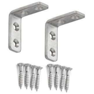 2 pièces support de montage robuste résistant à la corrosion, en acier inoxydable massif, capacité de charge : 12 kg, surface : polie brillante, 30 mm (1,2"), SU-30M. Supports d’étagère pour étagères, étagères et bien plus encore, par Sugatsune / LAMP® (J