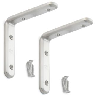 Support de montage robuste 2 pièces résistant à la corrosion, en acier inoxydable massif, capacité de charge : 46 kg, surface : satiné mat, 120 mm (4,8"), XL-SA01-120S.
Supports d’étagère pour étagères et bien plus encore, par Sugatsune / LAMP® (Japon)