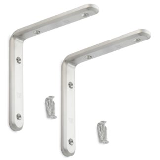 2 pièces support de montage robuste résistant à la corrosion, en acier inoxydable massif, capacité de charge : 36 kg, surface : satiné mat, 150 mm (6"), XL-SA01-150S.
Supports d’étagère pour étagères et bien plus encore, par Sugatsune / LAMP® (Japon)