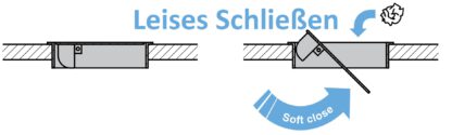Trappe à déchets de haute qualité avec fermeture amortie, en acier inoxydable, surface : satiné mat, 300 mm (11,9 »), finition : rectangulaire, AD-KH028-HL. Trappe à vidage automatique en acier inoxydable, pour meubles de cuisine et bien plus encore, – Image 5