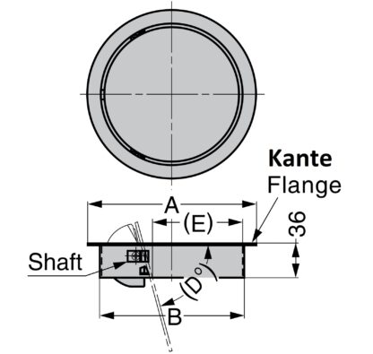Trappe à vidage de haute qualité avec fermeture amortie, en acier inoxydable, surface : satiné mat, 220 mm (8,7 »), design : de forme ronde, AD-GD020-HL. Trappe à vidage automatique en acier inoxydable, pour meubles de cuisine et bien plus encore, pa – Image 4