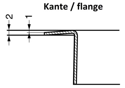 Trappe à vidage de haute qualité avec fermeture amortie, en acier inoxydable, surface : satiné mat, 220 mm (8,7 »), design : de forme ronde, AD-GD020-HL. Trappe à vidage automatique en acier inoxydable, pour meubles de cuisine et bien plus encore, pa – Image 3