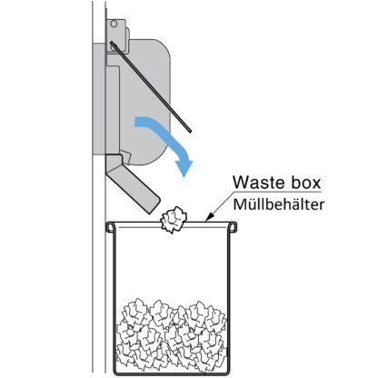 Chute à déchets de haute qualité, en acier inoxydable, 317 mm (12,5 »), AZ-SLP310. Déflecteur en acier inoxydable, pour les trappes à ordures Sugatsune, AZ-GD310, AZ-GD310-BL, AZ-HD310, AZ-ND310 et bien d’autres, par Sugatsune / LAMP® (Japon) – Image 3