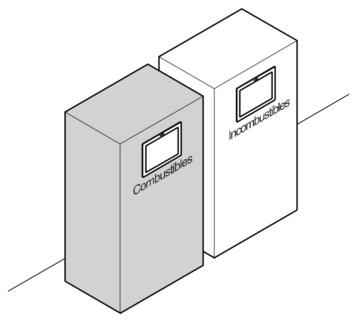 Trappe à ordures rectangulaire de haute qualité pour montage vertical, avec fermeture amortie, en acier inoxydable, surface : satiné mat, 310 mm (12,3 »), AZ-GD310-HL. Trappe à déchets en acier inoxydable, pour la gastronomie et bien plus encore, par – Image 6