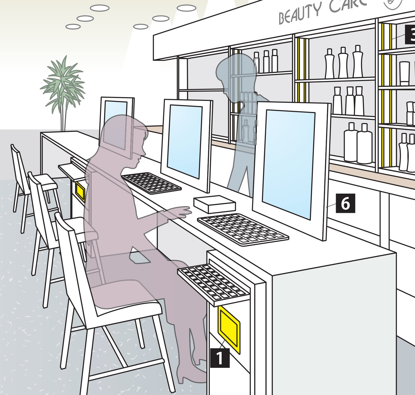 Trappe à ordures rectangulaire de haute qualité pour montage vertical, avec fermeture amortie, en acier inoxydable, surface : satiné mat, 310 mm (12,3 »), AZ-GD310-HL. Trappe à déchets en acier inoxydable, pour la gastronomie et bien plus encore, par – Image 5