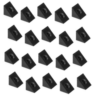 20pcs montage de panneau arrière d’armoire rectangulaire, avec trou de connexion, fileté, en plastique robuste, noir, 11,5 mm (0,5 « ) 9069717. Décolleté de la schublade E.AF. B pour étagère, mur arrière de l’armoire, plancher de tiroir et bien plus