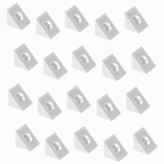 20pcs montage de panneau arrière d’armoire rectangulaire, avec trou de connexion, fileté, en plastique durable, blanc, 11,5 mm (0,5 « ) 9069715. Décolleté de la schublade E.AF. W pour étagère, mur arrière de l’armoire, fond de tiroir et bien plus enc