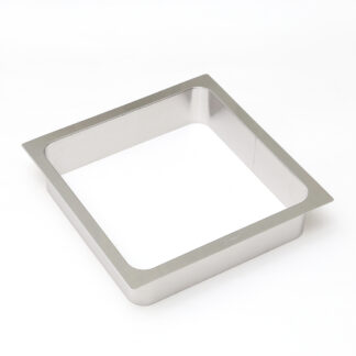 Décharge à ordures rectangulaire de haute qualité, en acier inoxydable, surface : satiné mat, 194 mm (7,7 »), AN-KH020-HL. Jetoir à déchets en acier inoxydable, pour la gastronomie, l’aménagement de magasins, le salon de beauté et bien plus encore, p