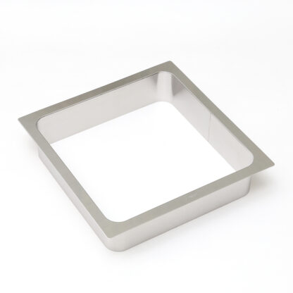 Décharge à ordures rectangulaire de haute qualité, en acier inoxydable, surface : satiné mat, 194 mm (7,7 »), AN-KH020-HL. Jetoir à déchets en acier inoxydable, pour la gastronomie, l’aménagement de magasins, le salon de beauté et bien plus encore, p