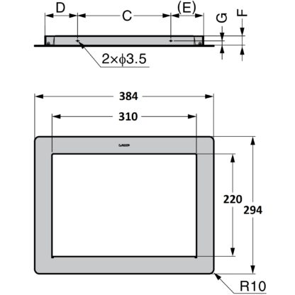 Poubelle rectangulaire de haute qualité, en acier inoxydable, finition : mat satiné, 310 mm (12,3 »), AZ-ND310-HL. Litière de déchets en acier inoxydable, pour la gastronomie, la restauration système, l’aménagement de magasins et bien plus encore, pa – Image 2