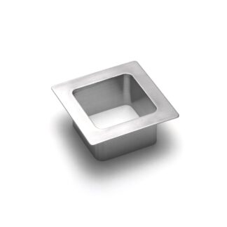 Poubelle rectangulaire de haute qualité, en acier inoxydable, finition : mat satiné, 56 mm (2,3 »), AN-KH005-HL. Jetoir à déchets en acier inoxydable, pour la gastronomie, l’aménagement de magasins, le salon de beauté et bien plus encore, par Sugatsu